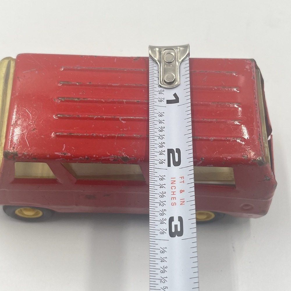 Vintage‎ 1970s Small Red Tonka Van Pressed Steel Toy #55360 - Made in USA - Picture 8 of 9